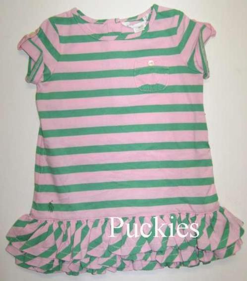Groen/roze Ralph LAUREN jurk maat 74 (12M) *NIEUW*, Kinderen en Baby's, Babykleding | Maat 74, Nieuw, Meisje, Jurkje of Rokje