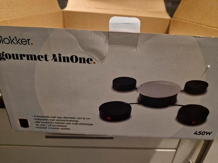 Gourmet 4inOne - Fondueset, Witgoed en Apparatuur, Fonduesets, Zo goed als nieuw, Fondueset, Elektrisch, Ophalen