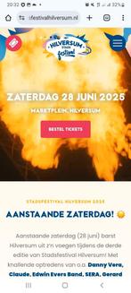 Het Hilversum stads festival tickets, Tickets en Kaartjes, Drie personen of meer