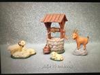 Kerststal figuren: putje, geit en schapen, Ophalen of Verzenden, Gebruikt