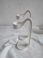 Set van 2 Ikea PS Ellan design kandelaars waxinelichthouder, Gebruikt, 25 tot 50 cm, Wit, Ophalen of Verzenden