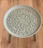 Set van 2 bijzettafeltjes, Bonsai green met goud., Ophalen, Minder dan 45 cm, Minder dan 55 cm, Rond