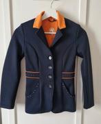 Wedstrijdjasje Rijjasje navy/ orange,blauw/oranje - Maat 140, Ophalen of Verzenden, Zo goed als nieuw, Dressuur, Bovenkleding