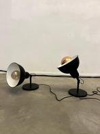 2 stuks bureaulamp, zwart, Ophalen, Zo goed als nieuw, Metaal, Minder dan 50 cm
