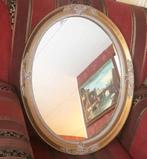 Brocante spiegel / wandspiegel met brocante houten lijst, Huis en Inrichting, Woonaccessoires | Spiegels, Minder dan 100 cm, Minder dan 50 cm