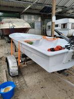 Roeiboot met 4pk Yamaha motor en aanhanger, Watersport en Boten, Ophalen of Verzenden, Gebruikt