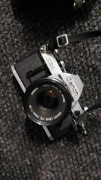 Vintage Canon AE-1 met Canon lens, Ophalen of Verzenden, Gebruikt, Spiegelreflex, Canon