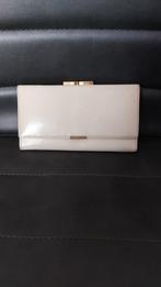 Vintage beige portemonnee met knip en druksluiting, Ophalen of Verzenden, Zo goed als nieuw, Beige