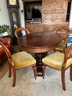 Eethoek antiek, Huis en Inrichting, Complete eetkamers, Ophalen of Verzenden, Zo goed als nieuw, 4 tot 6 stoelen