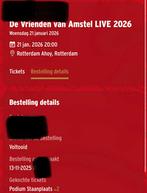 21-01-2026 Vrienden van amstel live - staanplaats podium 2x, Twee personen