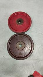 Bumperplates / Halterschijven 25kg, Ophalen, Gebruikt, Benen, Halterschijven