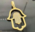 Prachtige 14 karaats gouden fatima hand hanger, Ophalen of Verzenden, Nieuw, Goud, Goud
