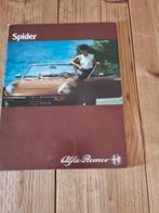 Alfa Romeo Spider Brochure - Jaren 70, Ophalen of Verzenden, Gelezen, Alfa Romeo