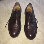 Vintage heren donkerbruin M. John classic leren brogues 11, Bruin, Gedragen, Veterschoenen, Ophalen of Verzenden