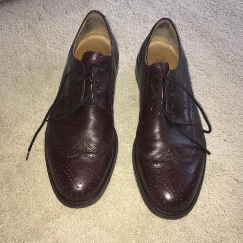 Vintage heren donkerbruin M. John classic leren brogues 11, Kleding | Heren, Schoenen, Gedragen, Veterschoenen, Bruin, Ophalen of Verzenden