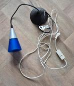Blauwe hanglamp, Ophalen of Verzenden, Gebruikt, Minder dan 50 cm