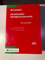 Arresten strafrecht/strafprocesrecht editie 2022, Ophalen of Verzenden, Zo goed als nieuw, Overige wetenschappen
