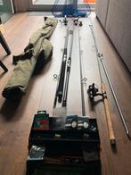 Karper/ feeder hengels en molens (3 stuks), Watersport en Boten, Hengelsport | Witvissen, Ophalen