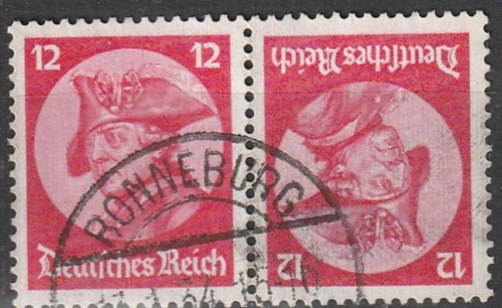 Duitse Rijk Zusammendrucke Minr K18, Postzegels en Munten, Postzegels | Europa | Duitsland, Gestempeld, Duitse Keizerrijk, Verzenden