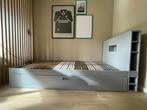 Tienerbed 90x200 met matras, lattenbodem en opberglade, Ophalen, 85 tot 100 cm, Zo goed als nieuw, Matras