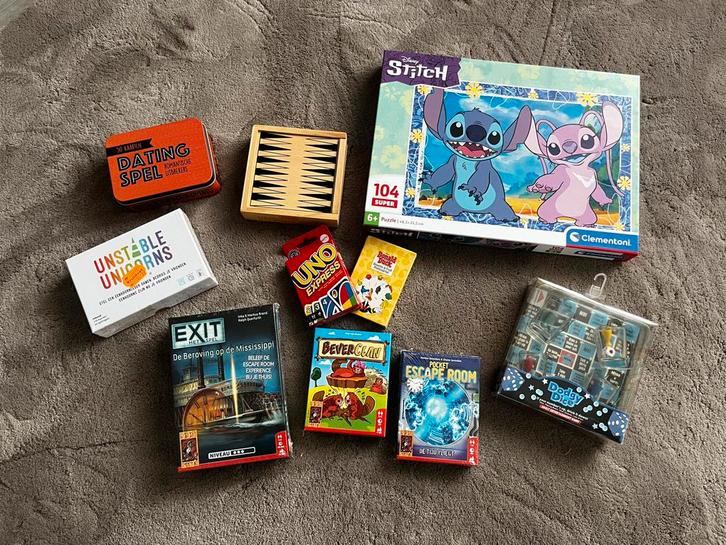 Spelletjes nieuw / zgan volwassenen en kinderen, Hobby en Vrije tijd, Gezelschapsspellen | Kaartspellen, Nieuw, Een of twee spelers