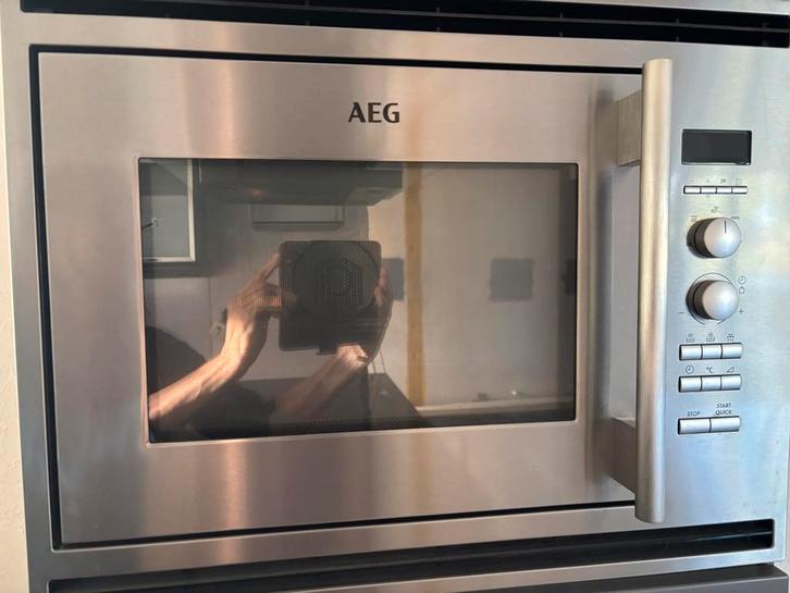 Inbouw Combi oven AEG, Witgoed en Apparatuur, Ovens, Gebruikt, Inbouw, Oven met grill, 45 tot 60 cm, 60 cm of meer, Hete lucht