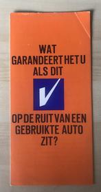 Folder VW Volkswagen Occasions Garantie 1970 - 1980, Verzenden, Gelezen, Volkswagen