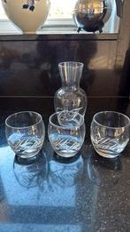 Glazen karaf met glazen, Ophalen of Verzenden, Zo goed als nieuw, Overige typen