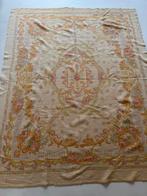 Vintage wollen bloemen deken, Huis en Inrichting, Woonaccessoires | Plaids en Woondekens, Verzenden, Gebruikt