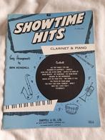 Showtime hits - Clarinet & piano, Muziek en Instrumenten, Bladmuziek, Klarinet, Gebruikt, Ophalen of Verzenden