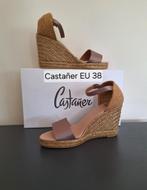 Castañer espadrilles Bala – satijn – taupe – maat 38, Bruin, Nieuw, Ophalen of Verzenden, Espadrilles of Moccasins