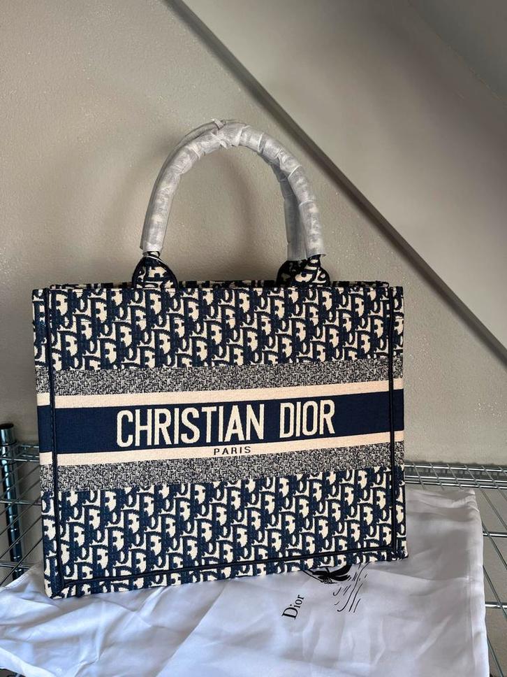Christian Dior Tas, Sieraden, Tassen en Uiterlijk, Tassen | Damestassen, Nieuw, Handtas, Blauw, Verzenden