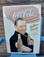 Emaillebord coca cola wallace beery, Ophalen of Verzenden, Gebruikt, Reclamebord