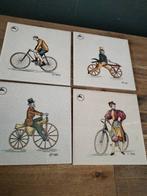 Vintage wandtegels GAZELLE RIJWIELFABRIEK DIEREN., Antiek en Kunst, Antiek | Wandborden en Tegels, Ophalen of Verzenden