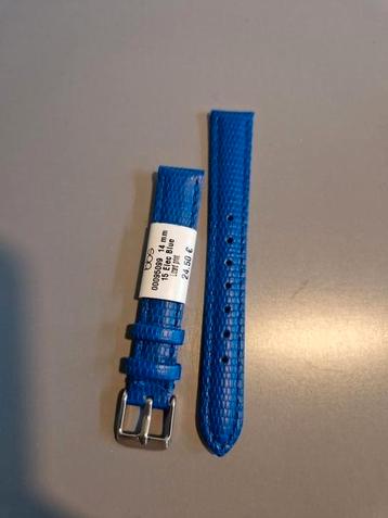 Horlogeband Blauw 14 mm beschikbaar voor biedingen