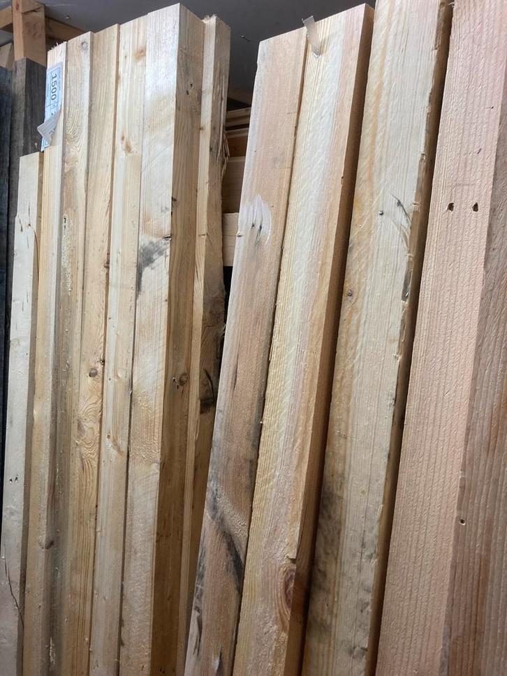 gebruikte houten balken 7,5x7,5cm -diverse lengtes, Doe-het-zelf en Verbouw, Hout en Planken, Gebruikt, Balk, Vuren, 200 tot 250 cm