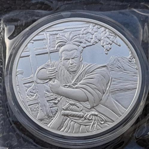 2022 Samurai - Ancient Warroirs - 1 oz silver, Postzegels en Munten, Munten | Oceanië, Zilver, Verzenden