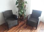 Twee rieten fauteuils, Riet of Rotan, Minder dan 75 cm, Gebruikt, 50 tot 75 cm