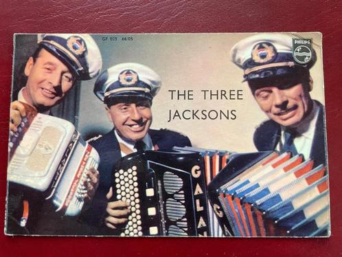 ansichtkaart van The 3 Jacksons met echte handtekeningen., Verzamelen, Ansichtkaarten | Themakaarten, 1960 tot 1980, Sterren en Beroemdheden