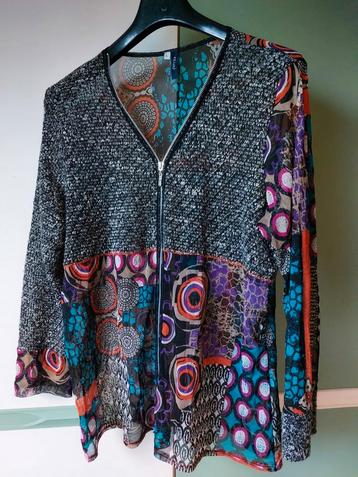 Leuk doorschijnend hesje met print - Maat L beschikbaar voor biedingen