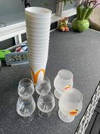 4 kristallen glazen 2 lipton en macdonald bekers, Verzamelen, Glas en Borrelglaasjes, Ophalen of Verzenden, Zo goed als nieuw
