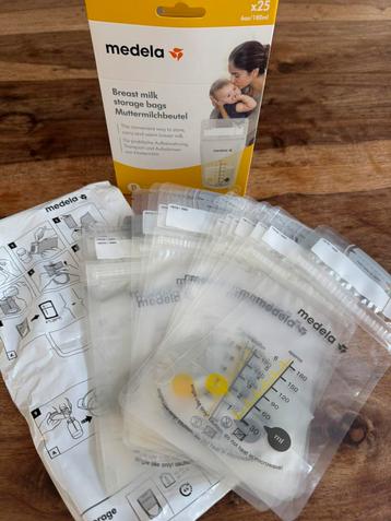 Medela moedermelk bewaarzakjes met isoleertas beschikbaar voor biedingen