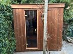Tuinsauna , buitensauna met geïsoleerde wanden 9 cm dik, Ophalen, Fins of Traditioneel, Wellnessandgarden, Info@leisure-wellness-group.com