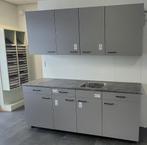 Bruynzeel ATLAS Keuken 210 cm "Zink Decor" NIEUW / INNOVARE, Nieuw, Enkelwandige keuken, Kunststof, Grijs