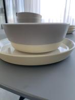 Hema 4 schaaltjes en schotels geel/grijs, Ophalen, Overige typen, Zo goed als nieuw, Effen