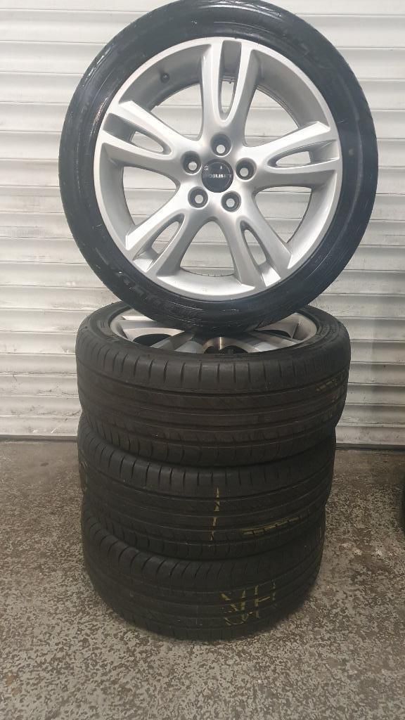 16"Originele 5x100 Fabia/Roomster/Polo/Ibiza LM+Banden Zgan!, Auto-onderdelen, Banden en Velgen, Band(en), Zomerbanden, 16 inch