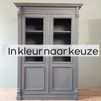 Vintage Vitrinekast Gerestyled - in kleur naar keuze!, Ophalen of Verzenden, Zo goed als nieuw, 25 tot 50 cm, Glas