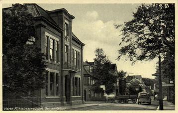 Haren Rijksstraatweg met Gemeentehuis - auto paard wagen - o beschikbaar voor biedingen