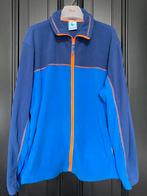 Fleece jas vintage retro stijl blauw, Ophalen of Verzenden, Zo goed als nieuw, Maat 56/58 (XL), Blauw