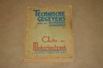 Technische gegevens - Auto- en Motortechniek - 1941 !!, Boeken, Ophalen of Verzenden, Gelezen, Autotechniek